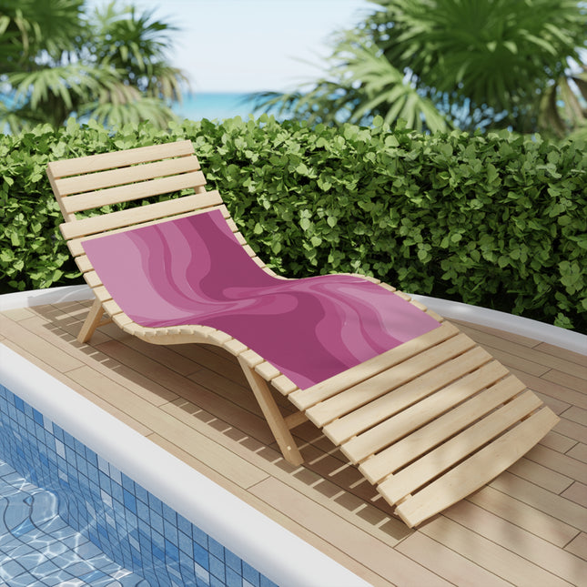 Pinky Mauve Wavey Beach Towel, 24" x 44"