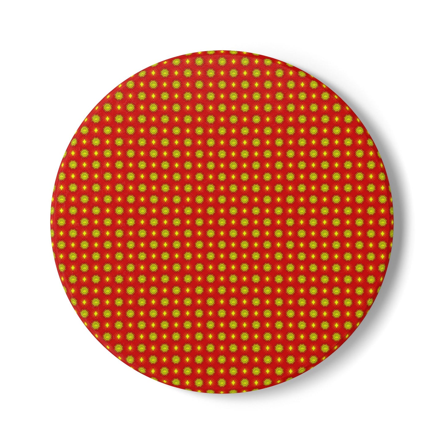 Late Evening Star-crossed Bodies Round Ceramic Coaster, 4" x 4"