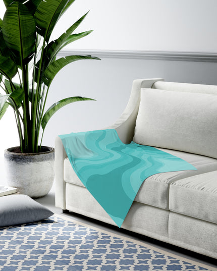 Tif Green Wavey Baby Swaddle 30″×40″ Blanket