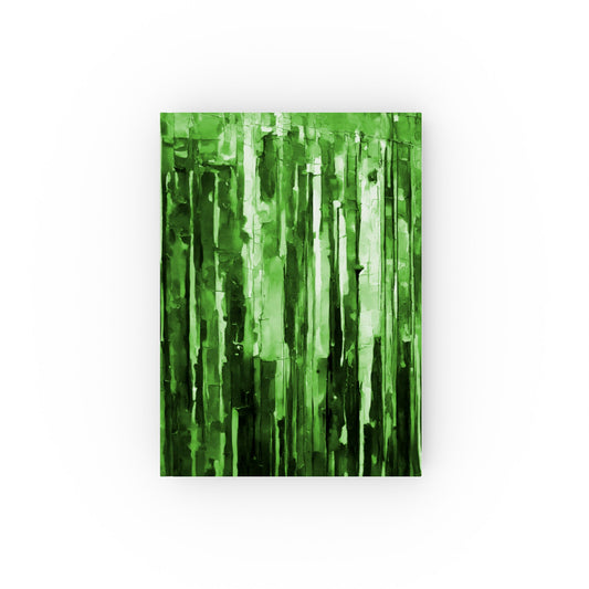 Striped Mint Pastel 5.2" x 7.4" Hard Backed Journal with 128 blank pages