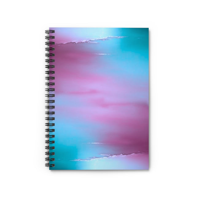 Wine Sea Blue Fog Spiral Notebook - Ruled Line, 6" x 8", 118 pages