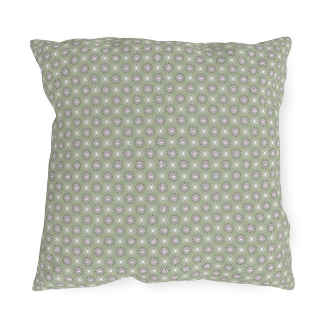 Olive Star-crossed Bodies 18" x 18" Outdoor Pillow