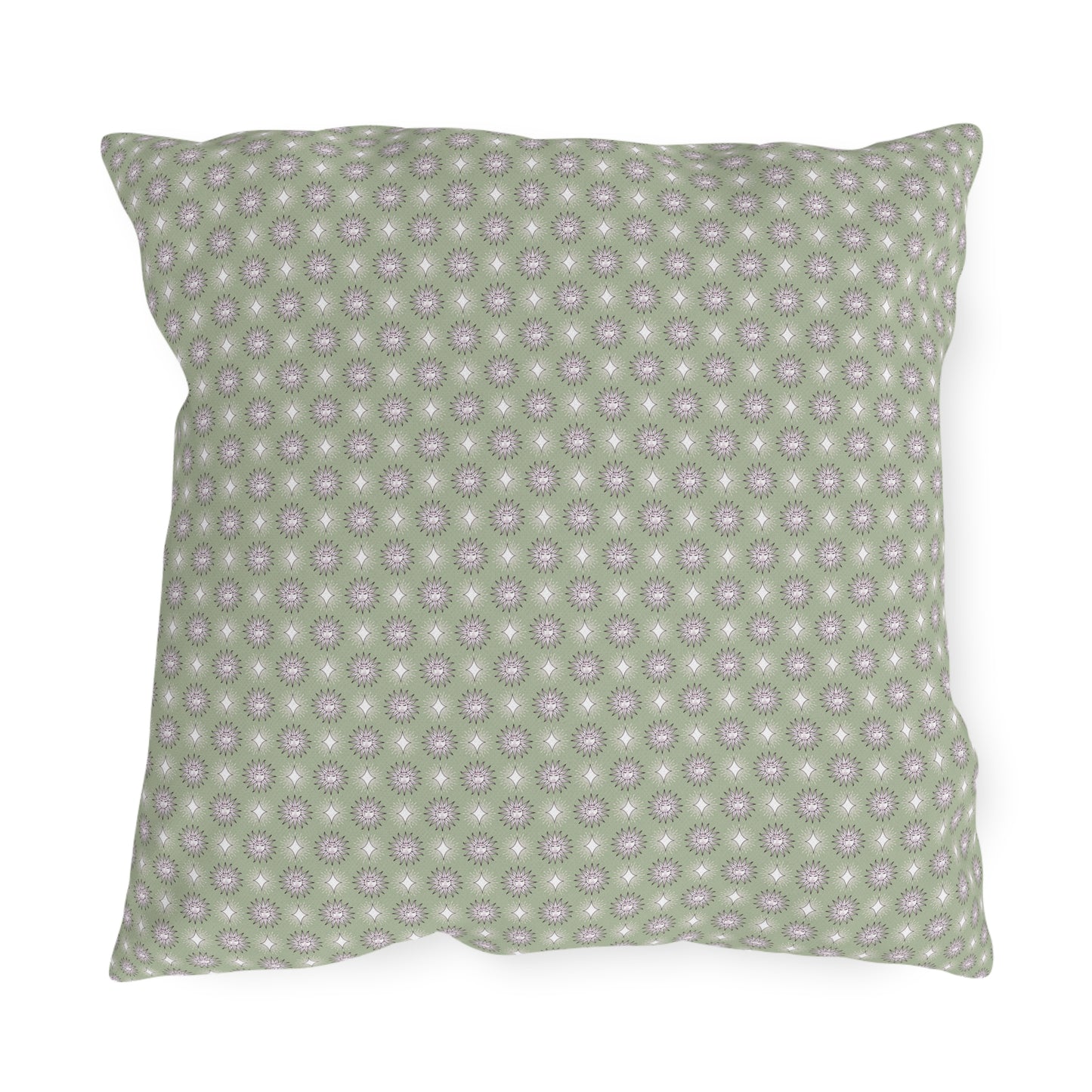 Olive Star-crossed Bodies 18" x 18" Outdoor Pillow