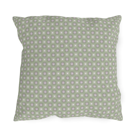 Olive Star-crossed Bodies 18" x 18" Outdoor Pillow