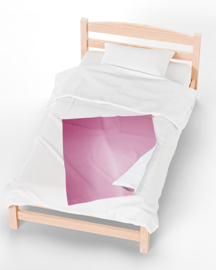 Pink Blush Fade Velveteen Plush Blanket, 30" x 40"