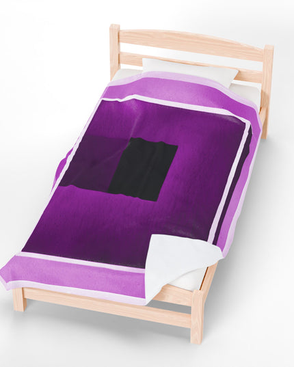 Magenta Shadow Velveteen Plush Blanket, 60" x 80"