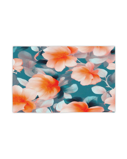 Orange Blossom Floral Bunch Beach Towel, 18" x 27"