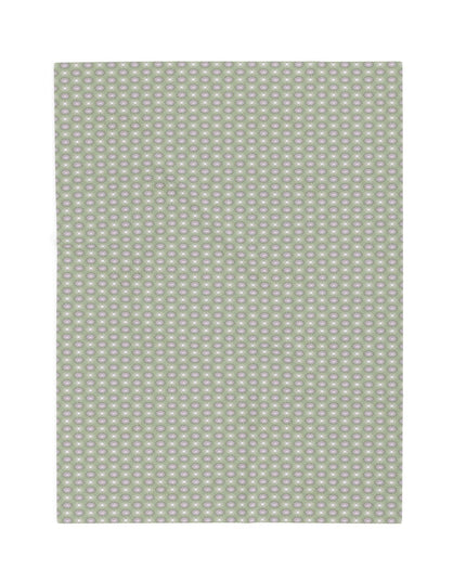 Olive Star-crossed Bodies Velveteen Plush Blanket, 30" x 40"