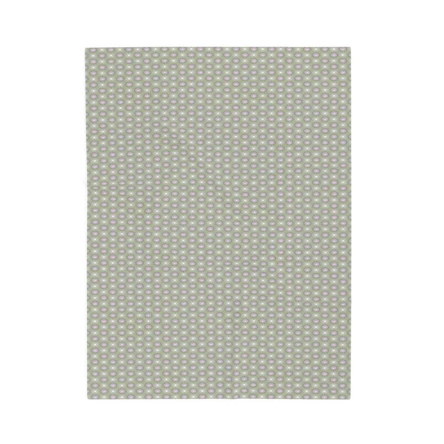 Olive Star-crossed Bodies Velveteen Plush Blanket, 30" x 40"