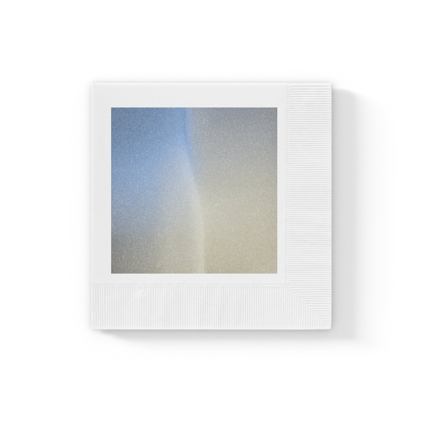 Cobalt Fade White Coined Napkins, 6.5" x 6.5"