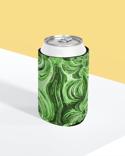 Uzi Spiral Mint Pastel 12 oz Can Cooler Sleeve