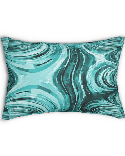 Uzi Spiral Tif Spun Polyester Lumbar Pillow, 20" x 14"