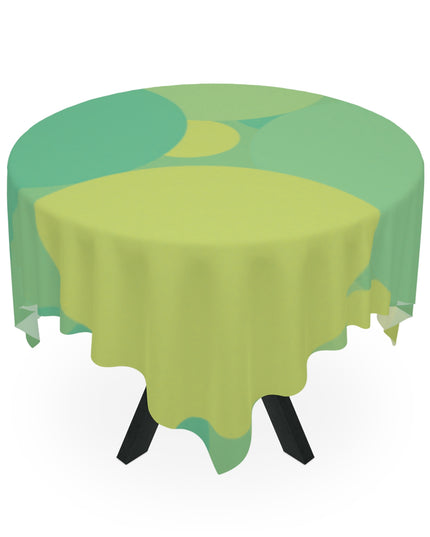 Pastel Green Patches Tablecloth, 55" x 55"