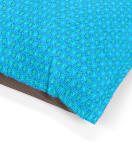 Light Blue Star-crossed Bodies Pet Bed, 40" × 30"