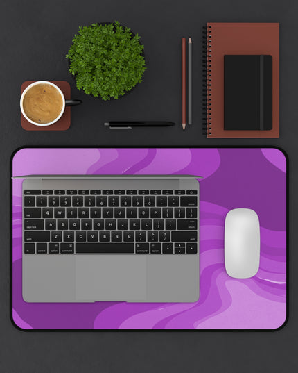 Wavey Purple Wavey 12" x 18" Desk Mat