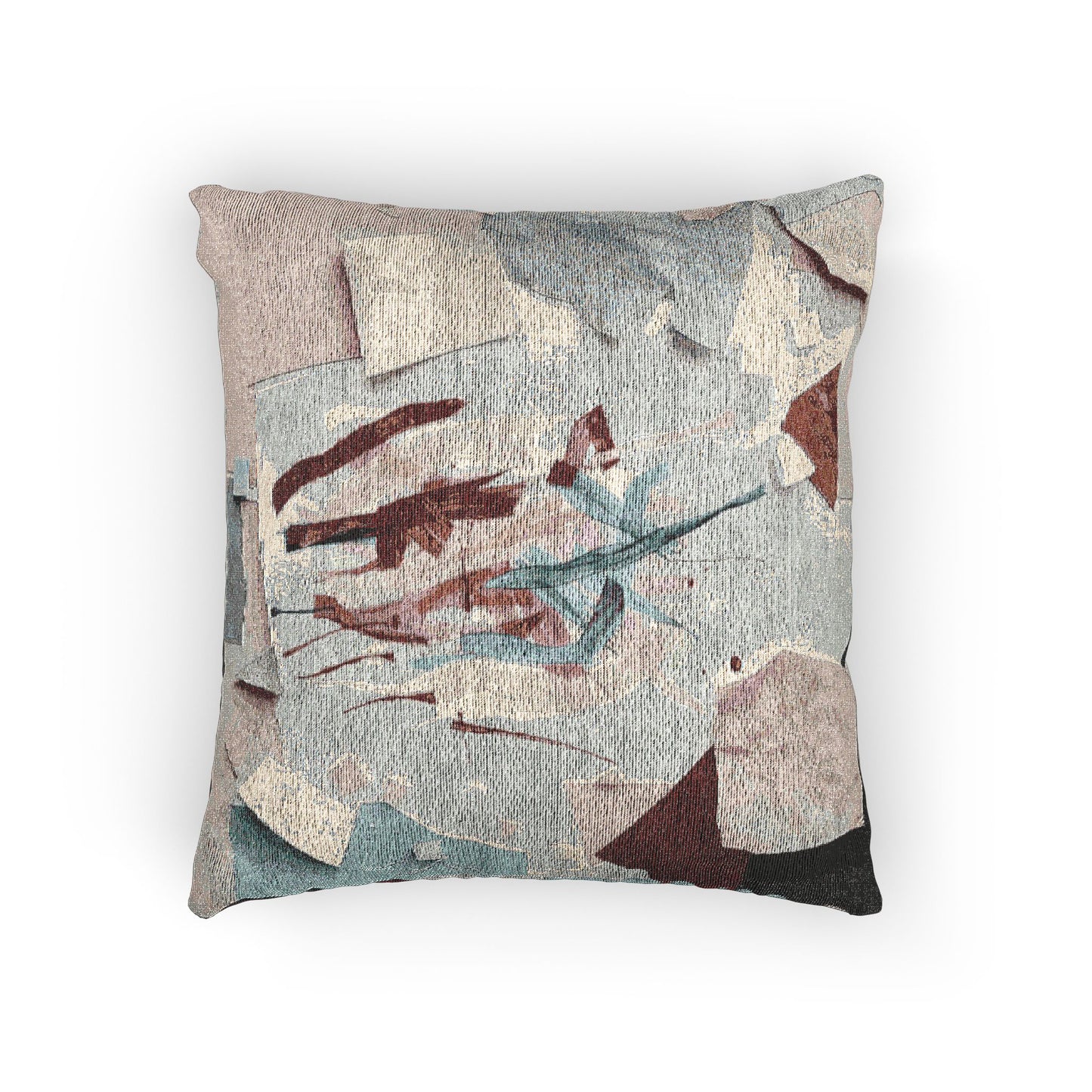 Light Pink Paper Paint Woven Pillow, 17" x 18"