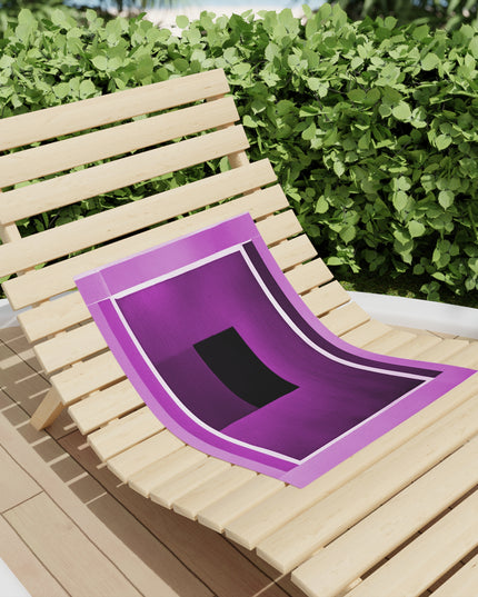 Magenta Shadow Beach Towel, 18" x 27"