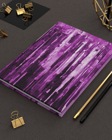Striped Powder Lavender 5.75" x 8" Hardcover Journal Matte with 150 lined pages
