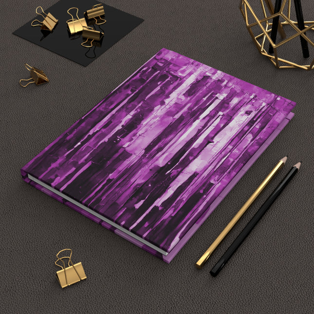 Striped Powder Lavender 5.75" x 8" Hardcover Journal Matte with 150 lined pages