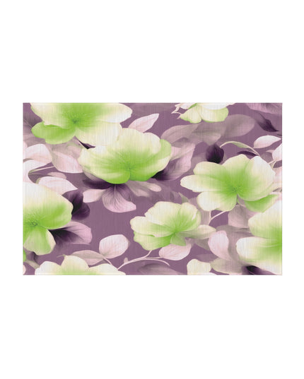Lime Lavender Floral Bunch Outdoor Rug, 24" x 36"