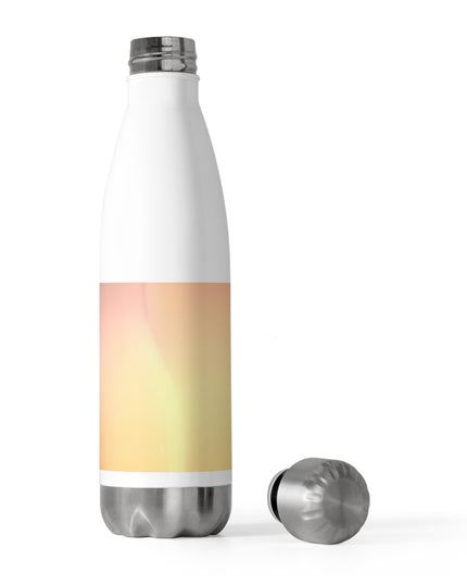 Hot Peach Fade 20oz Insulated White Water Bottle
