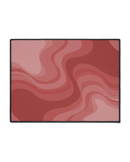 Power Red Wavey 18" x 24" Heavy Duty Floor Mat
