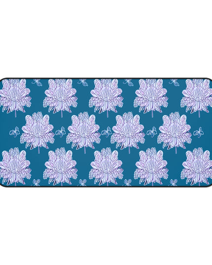 Lavender Floral Butterflies 16" x 32" Desk Mat