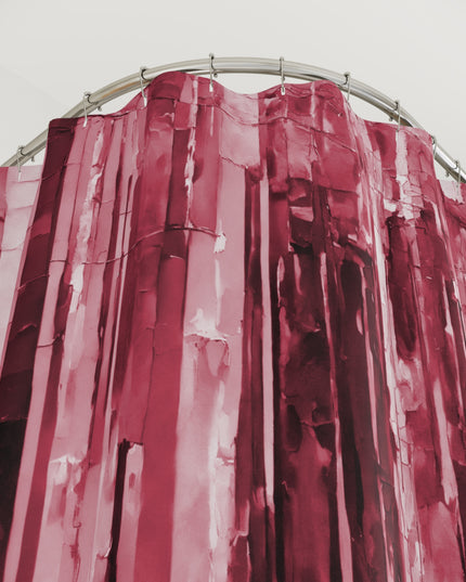 Striped Ruby Shower Curtains, 71" x 74"