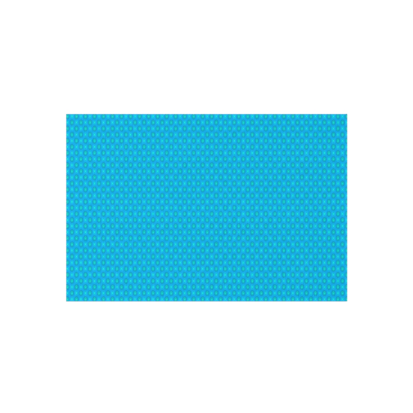 Light Blue Star-crossed Bodies Outdoor Rug, 48" x 72"
