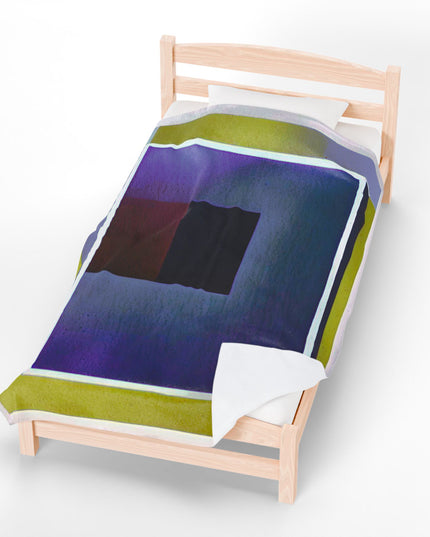 Zeta Shadow Velveteen Plush Blanket, 60" x 80"