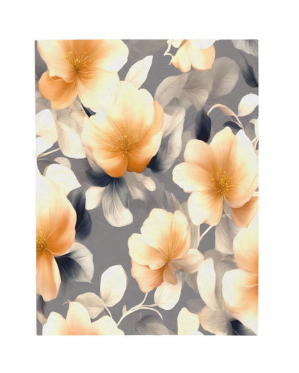 Soft Blossom Floral Bunch Velveteen Plush Blanket, 30" x 40"