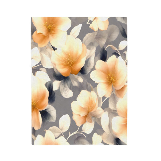 Soft Blossom Floral Bunch Velveteen Plush Blanket, 30" x 40"