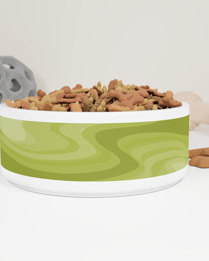 Lemon Wavey 16 oz Pet Bowl