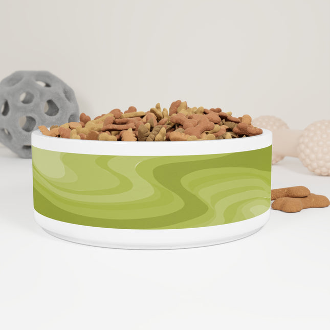 Lemon Wavey 16 oz Pet Bowl