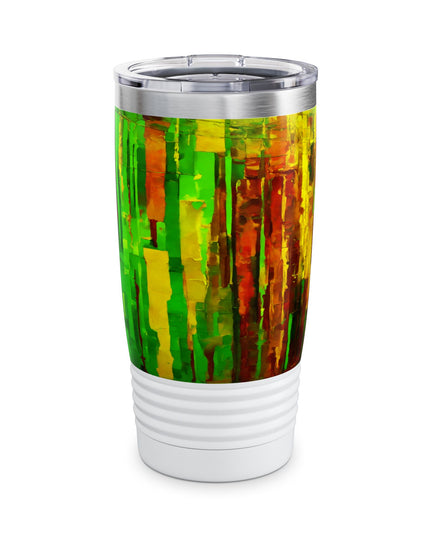 Striped Beta Ringneck Tumbler, 20oz in white