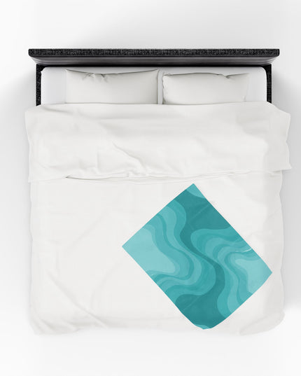 Tif Green Wavey Velveteen Plush Blanket, 30" x 40"