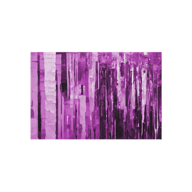 Striped Powder Lavender Outdoor Rug, 24" x 36"