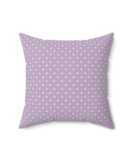 Lavender Star-crossed Bodies Faux Suede Square Pillow, 16" x 16"