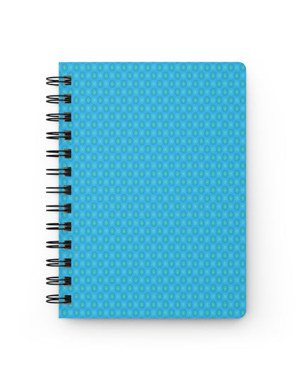 Light Blue Star-crossed Bodies Spiral Bound Journal, 5" x 7" 150 pages