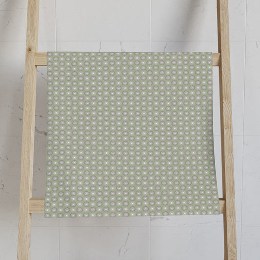 Olive Star-crossed Bodies Hand Towel, 16" x 28"