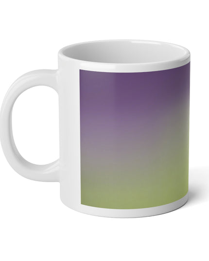 Purple Fade 20 oz White Glossy Jumbo Mug