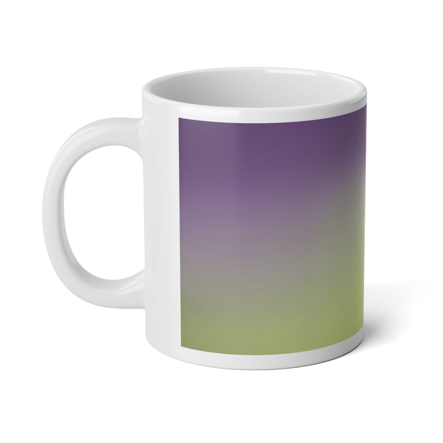 Purple Fade 20 oz White Glossy Jumbo Mug