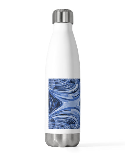 Uzi Spiral Deep Blue 20oz Insulated Water Bottle