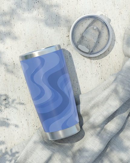 Deep Blue Wavey Vagabond 20oz Tumbler