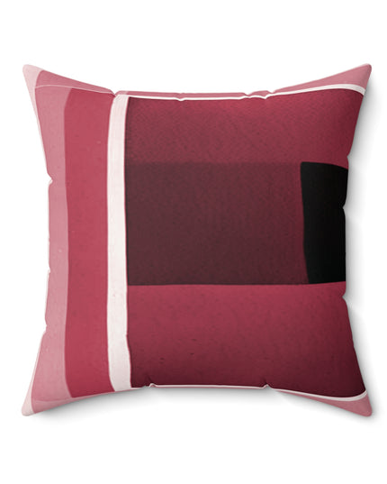 Red Shadow 20" x 20" Faux Suede Square Pillow