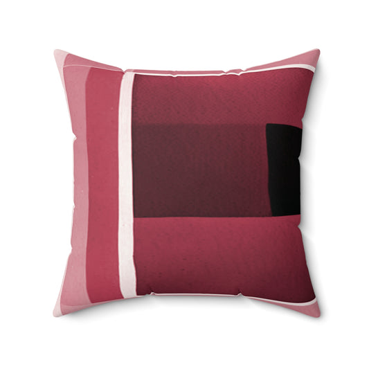 Red Shadow 20" x 20" Faux Suede Square Pillow