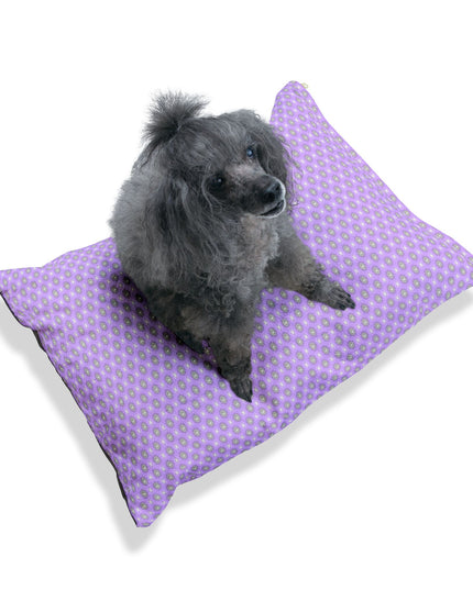 Lavender Star-crossed Bodies Pet Bed, 28" × 18"