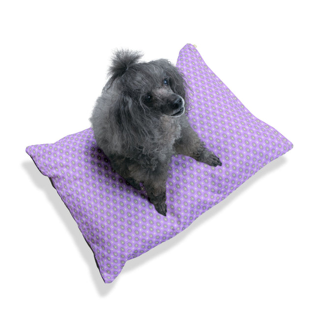 Lavender Star-crossed Bodies Pet Bed, 28" × 18"
