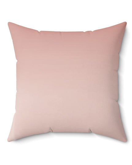 Rose Red Fade 20" x 20" Faux Suede Square Pillow