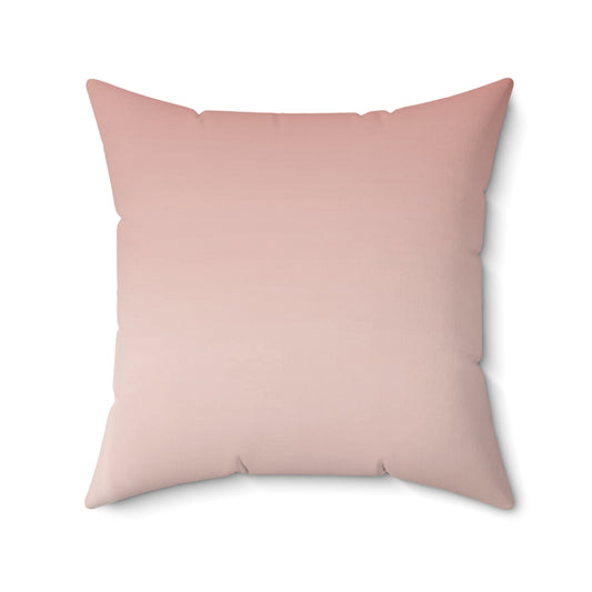 Rose Red Fade 20" x 20" Faux Suede Square Pillow